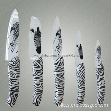 New Technology Zebra Strips Ceramic Knife